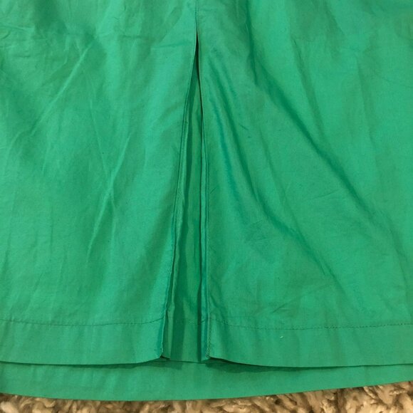 LL Bean Seacoast Glen Green Skirt Sz 6 NWT Lined Pockets Side Zip - Picture 2 of 8
